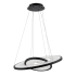 Modern Forms Jupiter 2 Light 27" Wide LED Suspended Ring Chandelier Black