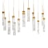 Modern Forms Minx 14 Light 10" Wide LED Crystal Multi Light Pendant Aged Brass