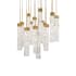 Modern Forms Minx 15 Light 23" Wide LED Crystal Multi Light Pendant Aged Brass