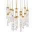 Modern Forms Minx 21 Light 26" Wide LED Crystal Multi Light Pendant Aged Brass