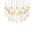 Modern Forms Minx 41 Light 36" Wide LED Crystal Multi Light Pendant Aged Brass