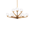 Modern Forms Double Bubble 9 Light 27" Wide LED Globe Chandelier Aged Brass