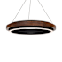 Modern Forms Delaney 30" Wide LED Ring Chandelier Black / Dark Walnut
