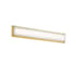 Modern Forms Ice Bar 28" Wide LED Bath Bar with Mitered Glass Shade - 3000K Aged Brass
