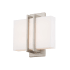 Modern Forms Downton 11" Tall LED Wall Sconce - 3000K Brushed Nickel