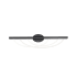Modern Forms Swoop 3 Light 34" Wide LED Vanity Light Black