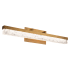 Modern Forms Minx 29" Wide LED Bath Bar with Reclaimed K5 Crystal Shade Aged Brass