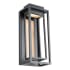 Modern Forms Dorne 2 Light 18" Tall LED Outdoor Wall Sconce Black Aged Brass