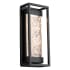 Modern Forms Elyse 12" Tall LED Outdoor Wall Sconce with Unique Art Glass Shade Black