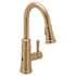 Moen Belfield 1.5 GPM High-Arc Single Handle Kitchen Faucet with MotionSense Technology Bronzed Gold