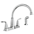 Moen Brecklyn Two-Handle High Arc Kitchen Faucet Chrome