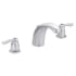 Moen Double Handle Widespread Bathroom Faucet from the Chateau Collection (Valve Included) Brushed Chrome