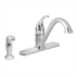 Moen Camerist Low-Arc Kitchen Faucet with Sidespray Chrome