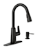 Moen Edwyn 1.5 GPM Pull-Down Kitchen Faucet - Includes Soap Dispenser Matte Black