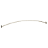 Moen Triva Curved Wall Mounted Curtain Rod with Adjustable Length Brushed Nickel