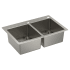 Moen 1800 Series 33" Undermount 50/50 Double Basin Stainless Steel Kitchen Sink Stainless