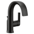 Moen Doux 1.2 GPM Single Hole Bathroom Faucet with Pop-Up Drain Assembly Matte Black
