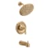 Moen Jase Tub and Shower Trim Package with 1.75 GPM Single Function Shower Head Bronzed Gold