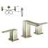 Moen Double Handle Widespread Bathroom Faucet from the 90 Degree Collection (Valve Included) Brushed Nickel