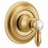 Moen Weymouth Single Handle 2, 3 or 6 Function M-CORE Diverter Valve Trim - Less Rough-In Valve - For 2 or 3 Devices
 Brushed Gold
