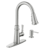 Moen Tullis 1.5 GPM Single Hole Pull-Down Kitchen Faucet Spot Resist Stainless