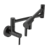 Moen 5.5 GPM Wall Mounted Double Handle Pot Filler Matte Black