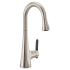 Moen Sinema 1.5 GPM Single Hole Pull Down Bar Faucet with Reflex, PowerClean, and Duralock Spot Resist Stainless