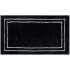 Mohawk Home Knitted Bath 2' x 3-1/4' Polyester Border Indoor Rectangular Bathroom Rug Black / White