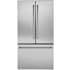 Monogram 36 Inch Wide 23.1 Cu. Ft. Energy Star Certified French Door Refrigerator with TwinChill Evaporators Stainless Steel