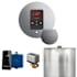 Mr Steam Basic Butler Steam Shower Control Package with Round iTempo Control and Steamhead Brilliant Black