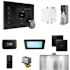 Mr Steam Bliss Package Steam Shower Control Package with Isteamx Control and Steamhead Black / Brilliant Black