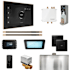 Mr Steam Bliss Max Steam Shower Control Package with iSteamX Control and Linear Steamhead Black / Brushed Bronze