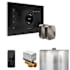 Mr Steam Xbutler Max Package Steam Shower Control Package with Isteamx Control and Steamhead Black / Brilliant Black