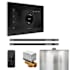 Mr Steam Xbutler Max Linear Package Steam Shower Control Package with Isteamx Control and Linear Steamhead Black / Brilliant Black