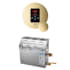 Mr Steam MS 5 kW (5000 W) Steam Shower Generator Package with Round iTempo Control Polished Brass