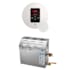Mr Steam MS Super iTempo Round 15 kW (15000 W) Steam Shower Generator Package with Round iTempo Control White