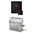 Mr Steam MS Super iTempo Square 15 kW (15000 W) Steam Shower Generator Package with Square iTempo Control Matte Black