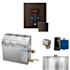 Mr Steam MS Super iTempo Square 15 kW (15000 W) Steam Shower Generator Package with Square iTempo Control and Accessories Oil-Rubbed Bronze