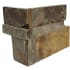 MSI Stackstone Ledger 18" x 9" Splitface Slate Thin-Set Hardscape Wall Corner - Sold by Carton (4.5 SF/Carton) California Gold
