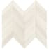 MSI Watercolor - 12" x 15" Chevron Mosaic Sheet - Matte Porcelain Visual - Sold by Carton (5 SF/Carton) Bianco
