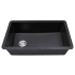 MSI 31-3/4" Undermount Single Basin Quartz Composite Kitchen Sink Black