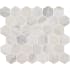 MSI Angora Hexagon 12" x 12" Polished Mosaic Marble Floor And Wall Tile - Sold by Carton (9.8 SF/Carton) Polished