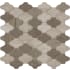 MSI Arctic Storm - 1" x 2" Baroque Mosaic Tile - Varied Marble Visual - Sold by Carton (10.5 SF/Carton) Gray