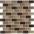 MSI 1" x 2" Brick Joint Mosaic Tile - Glossy Glass Visual - Sold by Carton (9.8 SF/Carton) Ayers Blend