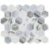 MSI Esperanza - 12" x 12" Square Geometric Wall Mosaic Tile - Glossy Glass Visual - Sold by Carton (14.55 SF/Carton) Glossy