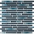 MSI 12" x 12" Linear Mosaic Wall Tile - Glossy Glass Visual - Sold by Carton (14.7 SF/Carton) Harbor Celeste
