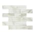 MSI Beveled Glass 12" x 12" Rectangle Brick Wall Mosaic Tile - Glossy Glass Visual - Sold by Carton (9.7 SF/Carton) Ivory Amber