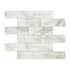 MSI Beveled Glass 12" x 12" Rectangle Brick Wall Mosaic Tile - Glossy Glass Visual - Sold by Carton (9.7 SF/Carton) Ivory Amber