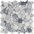 MSI Alaska Gray - 12" x 12" Pebble Mosaic Sheet - Polished Marble Visual - Sold by Carton (10 SF/Carton) Gray