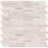 MSI White Quarry - 12" x 12" Linear Mosaic Sheet - Honed Marble Visual - Sold by Carton (15 SF/Carton) Gray